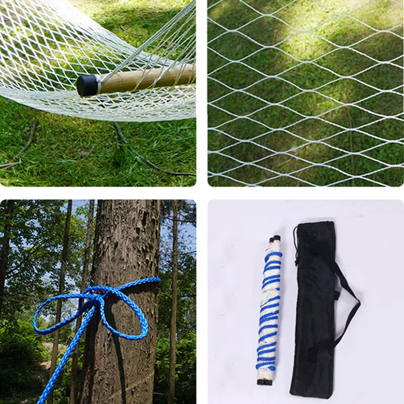 Wire Rope Hammock Rope Hammocks: Portable Nylon Mesh Single Hammock Chair Outdoor For ...