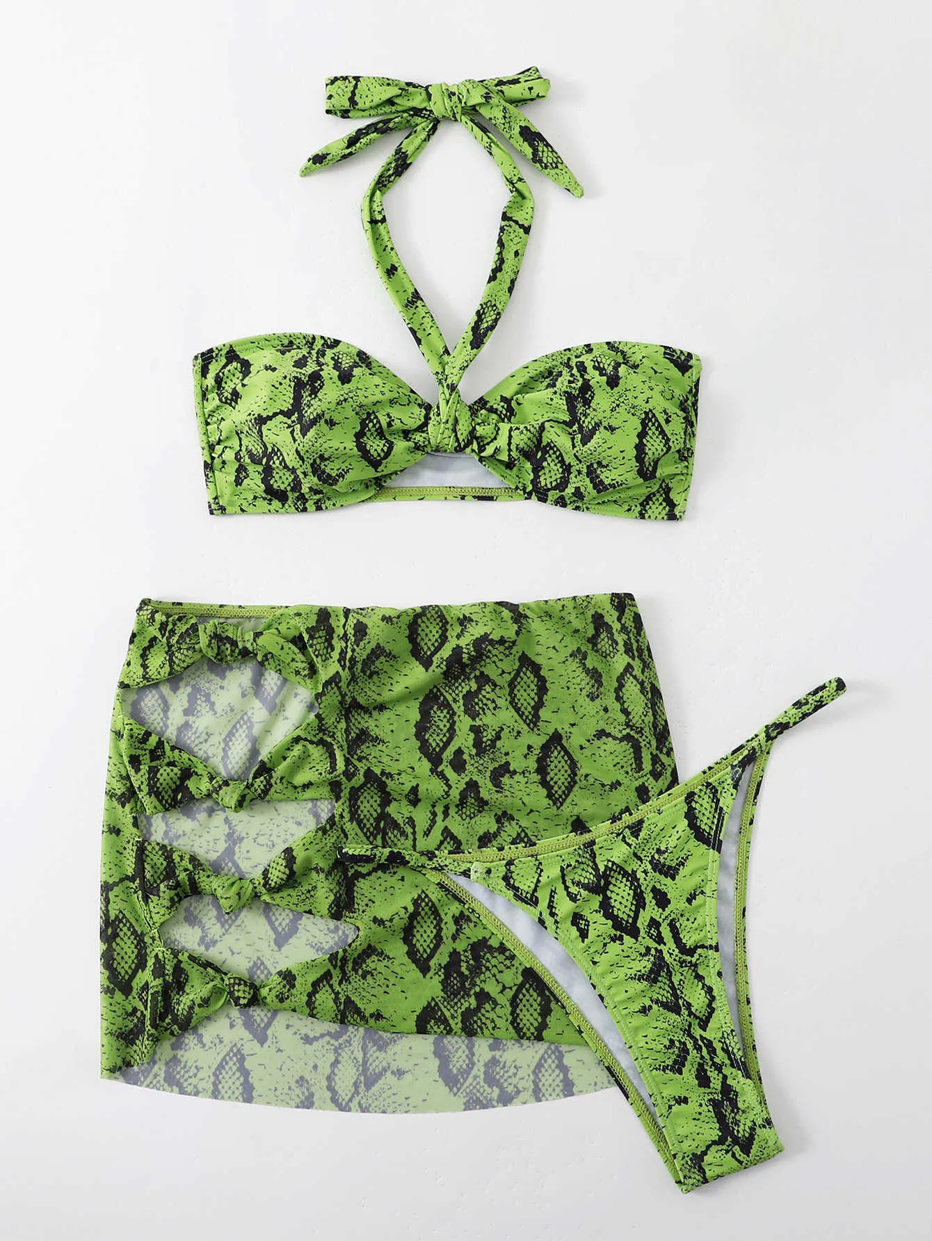 Green snakeskin bathing suit best sale