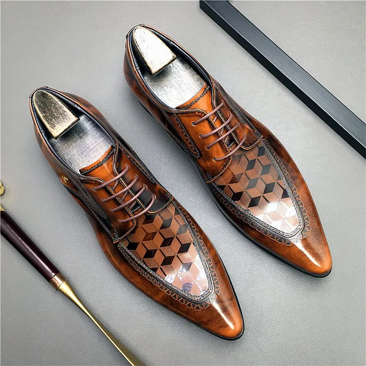 Pointed toe mens dress shoes deals
