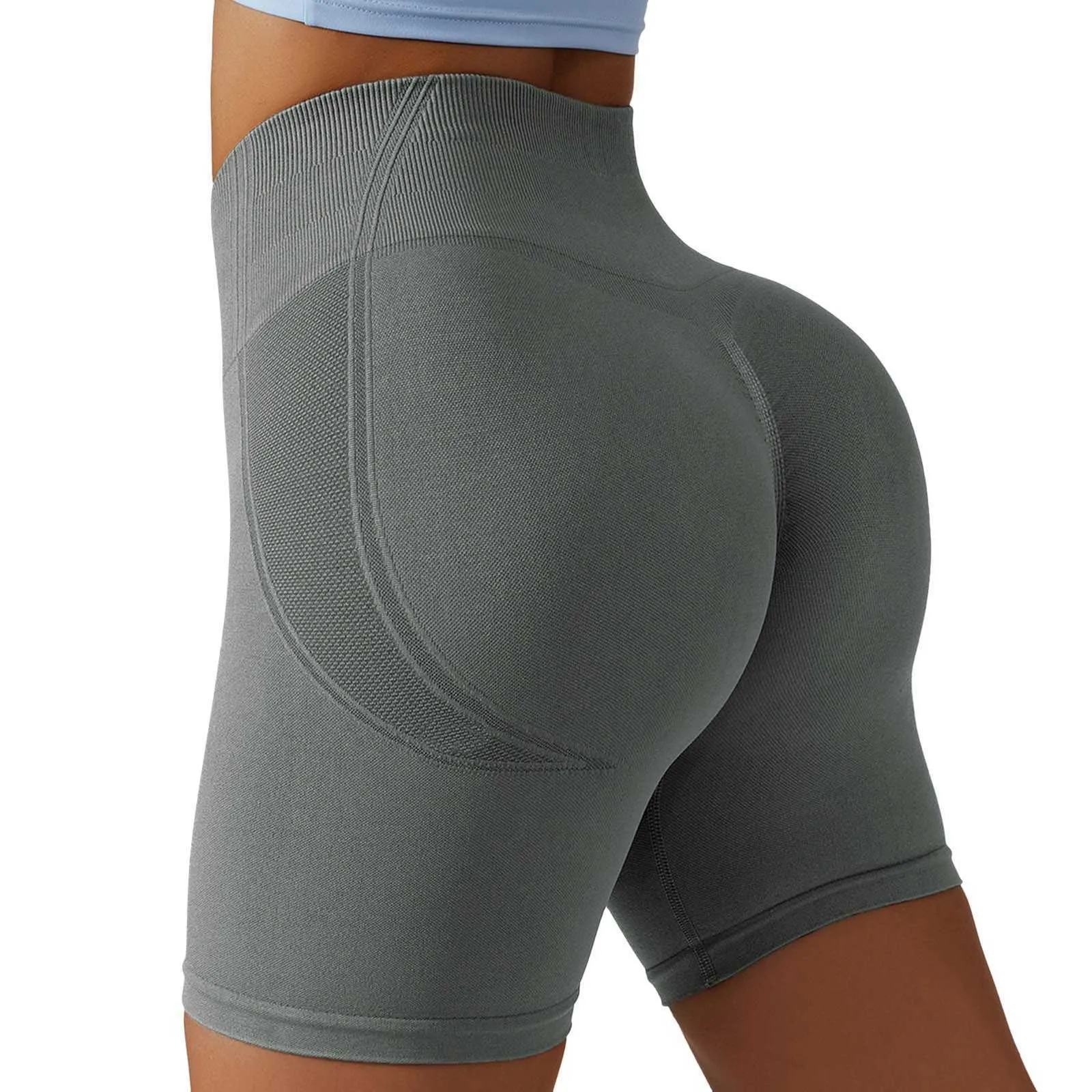 Plus Size High Waist Spandex Yoga Seamless Shorts With Scrunch Hip Lift For  Women P230530 From Musuo03, $17.03