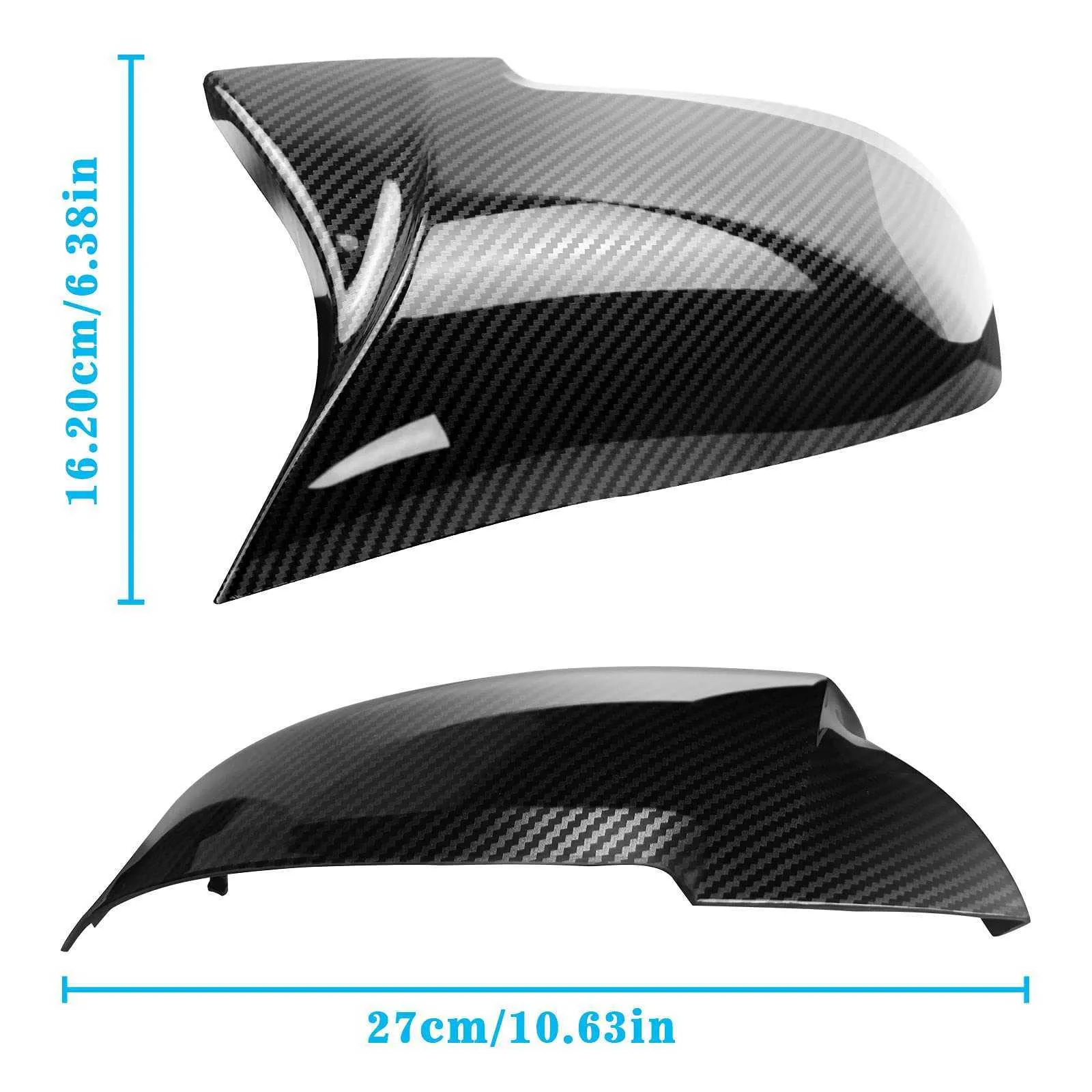 Couvercles De Rétroviseur Pour BMW Série 1 2 3 4 X1 - Paire De Protections En Plastique Haute Qualité