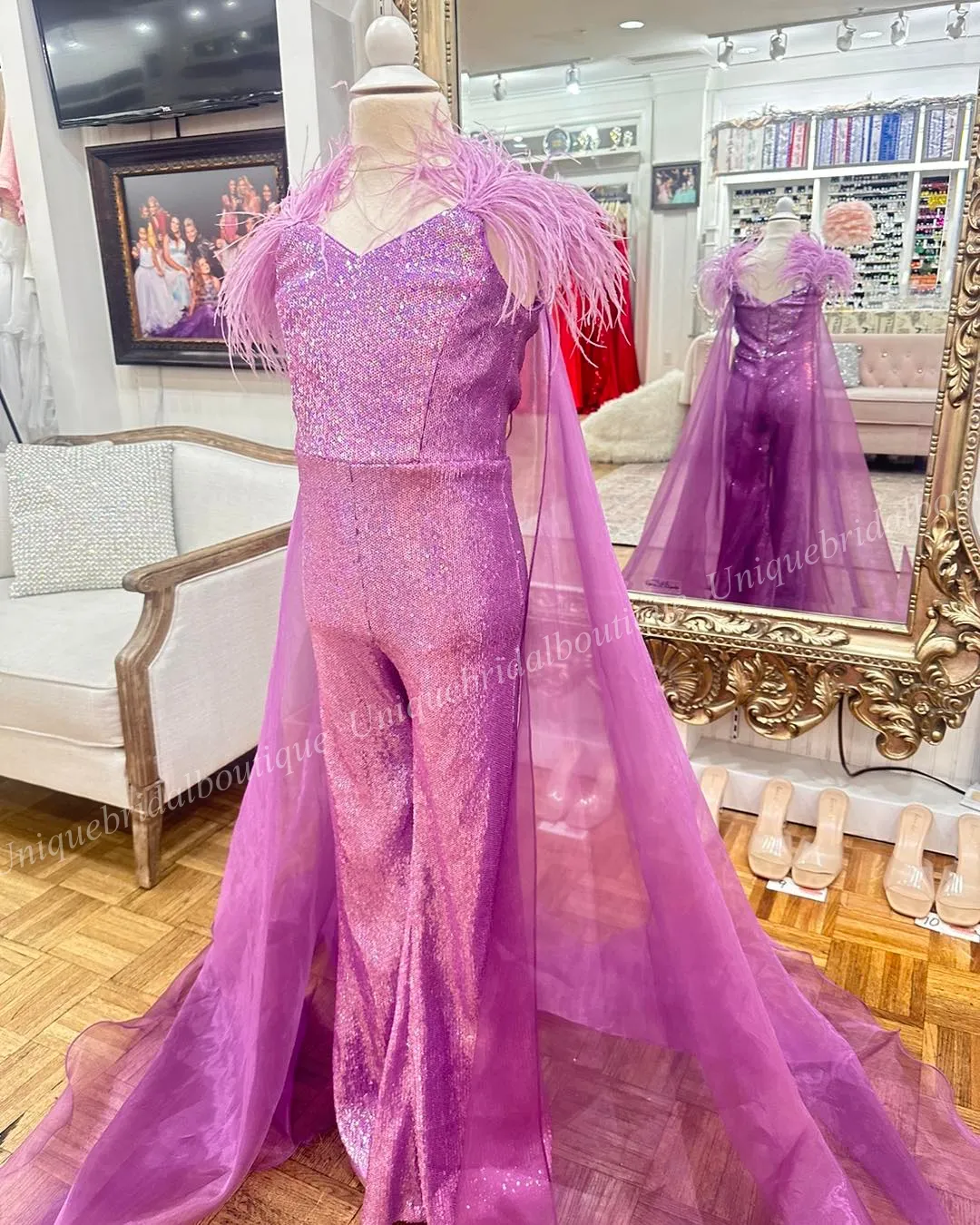 Prom romper with cape discount