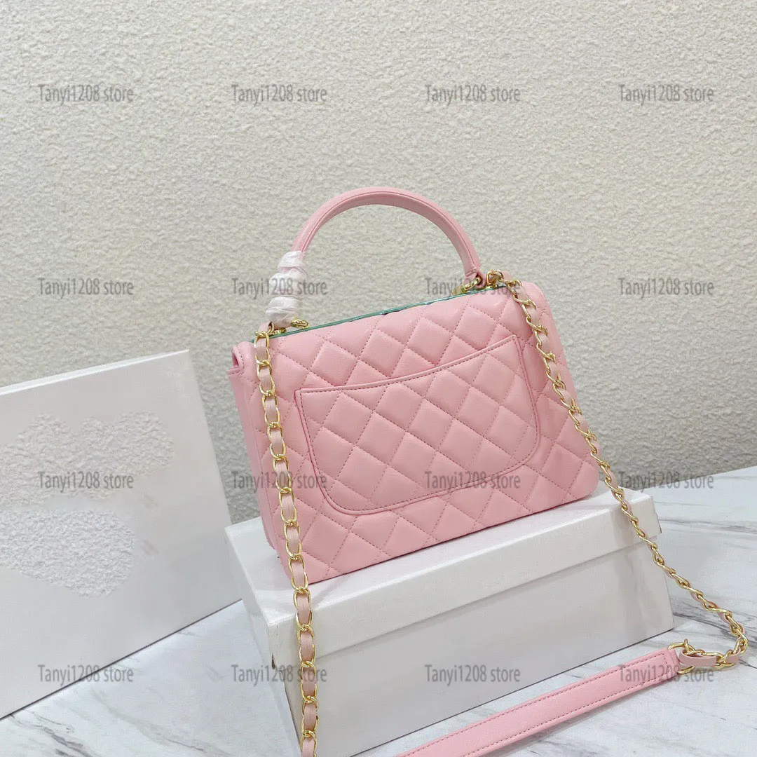 Fashion Women s Luxury Black Trendy Shoulder Designer Bag Classic Quilted Flap Crossbody Bag With Handle Vintage Small Tote Bag Lambskin Handbag Purse