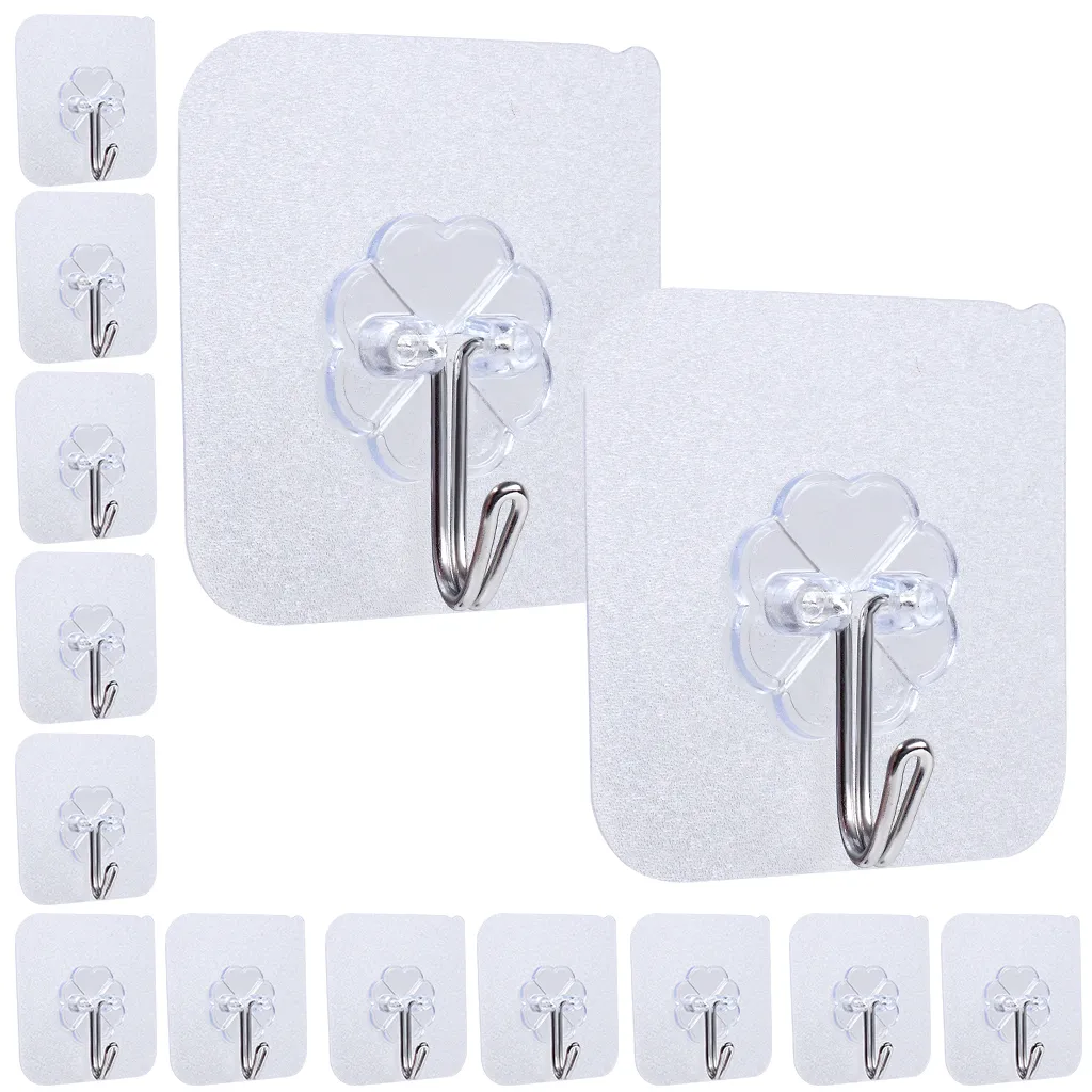 Ganci Adesivi Da Parete Bagno Cucina Ganci Adesivi Resistenti Senza Chiodi  Con Ganci In Acciaio Inox Ganci Da Soffitto Asciugamani Da Bagno Da 0,59 €