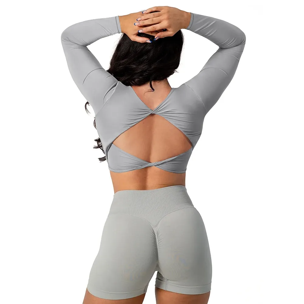 Cut Out Back Crop Sports Tee  Crop top outfits, Active wear tops, Sport  outfits
