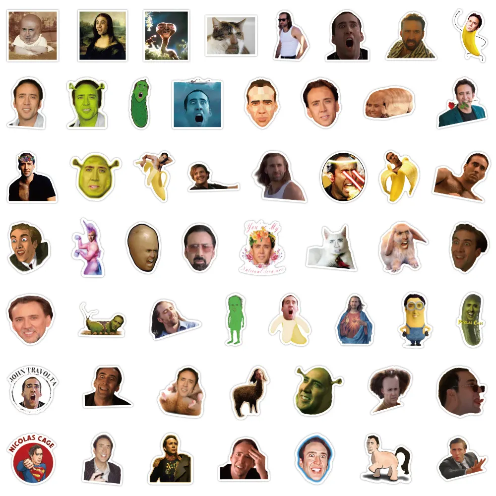 Generic Picolas Cage Vinyl Sticker - 5 Inch Bumper Decal For Cars, Laptops, Windows & More