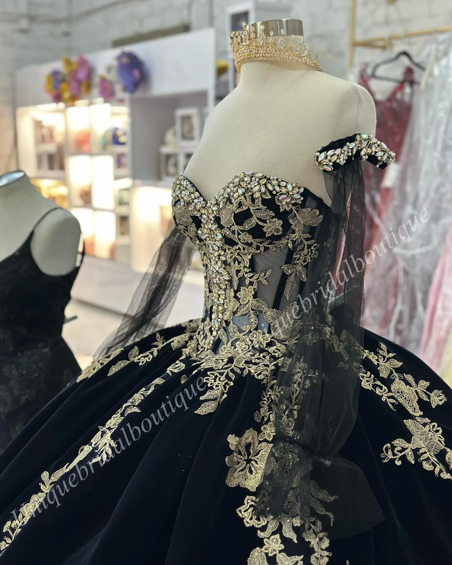 Quinceanera Dresses: Elegant Velvet Ball Gown With... From  Uniquebridalboutique, $178.33 | DHgate.Com