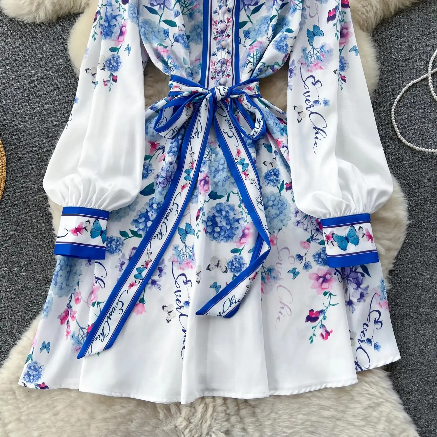 Bohemian Chiffon One Shoulder Mid Calf Floral Midi Dress Bohemian Chiffon One Shoulder Mid Calf Floral Midi Dress
