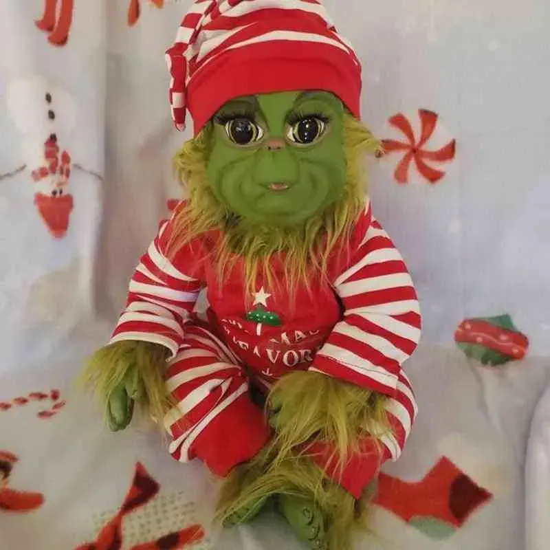 30 Cm Nueva Navidad Grinch Muñeca Pelo Verde Monstruo De Peluche De Juguete Decoracion Para El Hogar Elfo Adorno Colgante Regalo De Cumpleaños Para