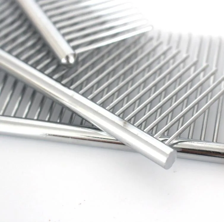 Metal top pet brush
