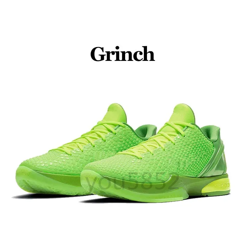 Novità 6 Reverse Grinch Scarpe Da Basket Grinch What The Men Mambacita