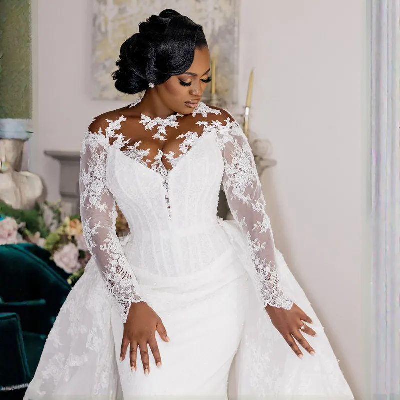 Modest Mermaid Long Wedding Dresses, Lace Popular Wedding Dresses 2020 Modest Mermaid Long Wedding Dresses, Lace Popular Wedding Dresses 2020