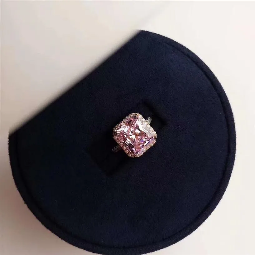 Mode 2020 S925 Argent Plaqu Or 18 Carats Diamant Rose Demi Cercle