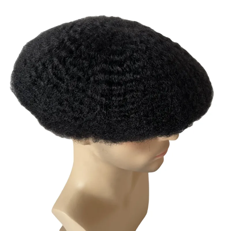 6 inches of hair black cheap male