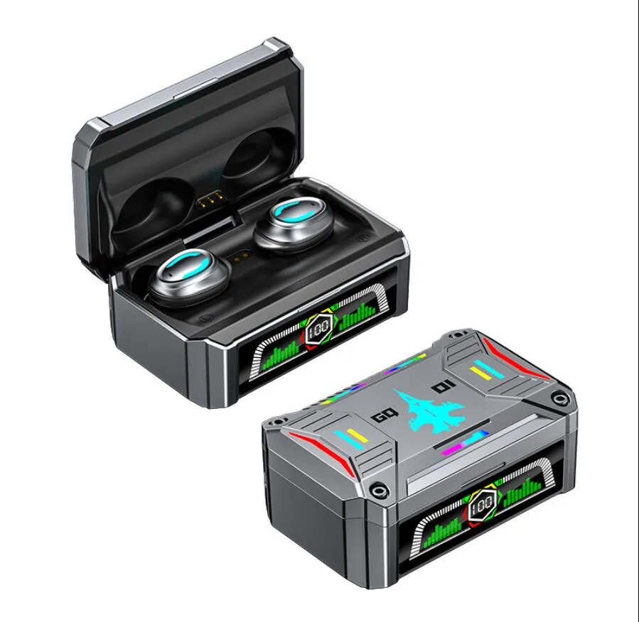 True wireless GQ01 GQ 03 GQ 01 tws bluetoooth wireless noise cancelling earbuds gaming in ear earphones max headphones with power bank