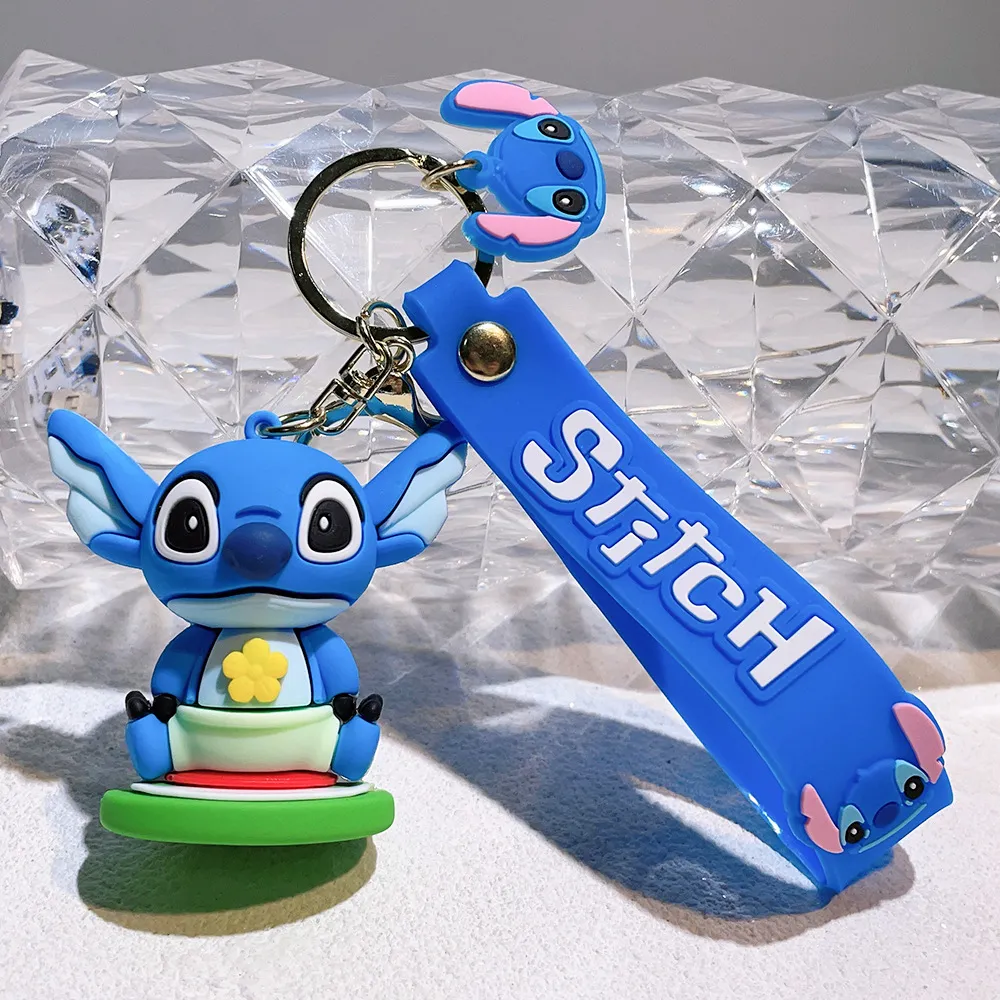cartoon lilo & stitch keychain kawaii