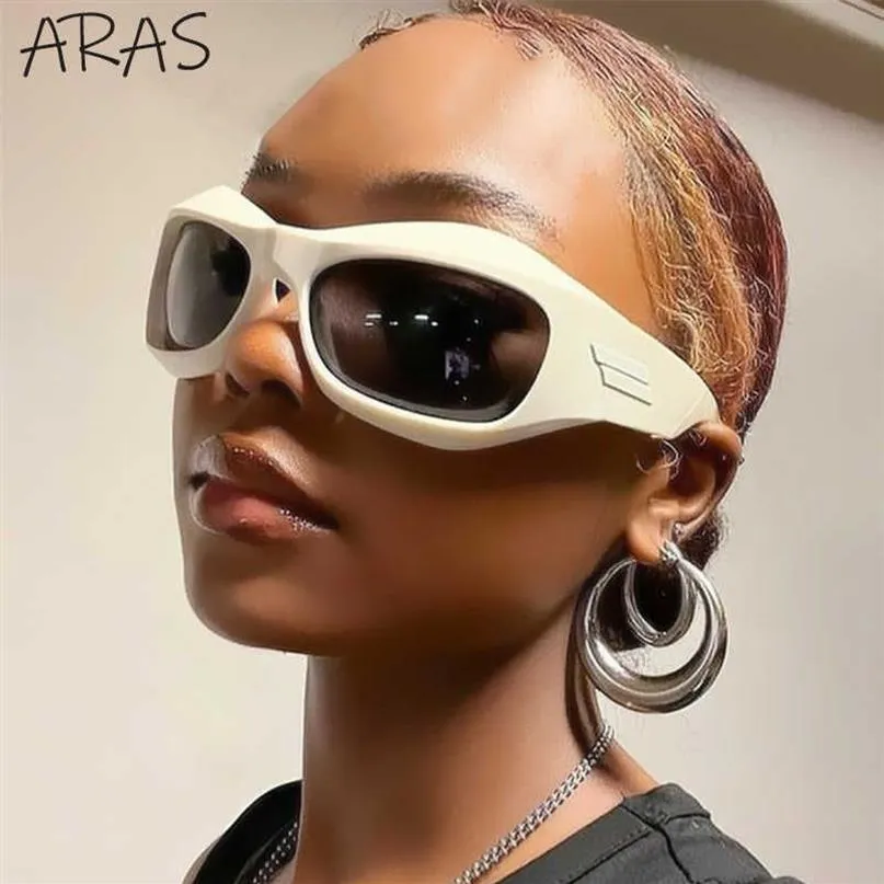 Y2K Cyberpunk Sunglasses - Retro Steampunk Goggles for Women