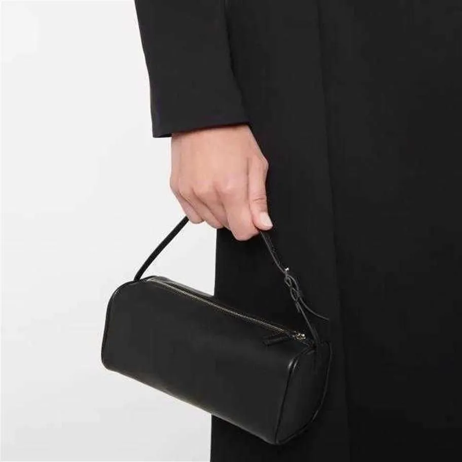 DHgate.com:Designer Bags Leather The Row Pencil Bag Simple Handbag 