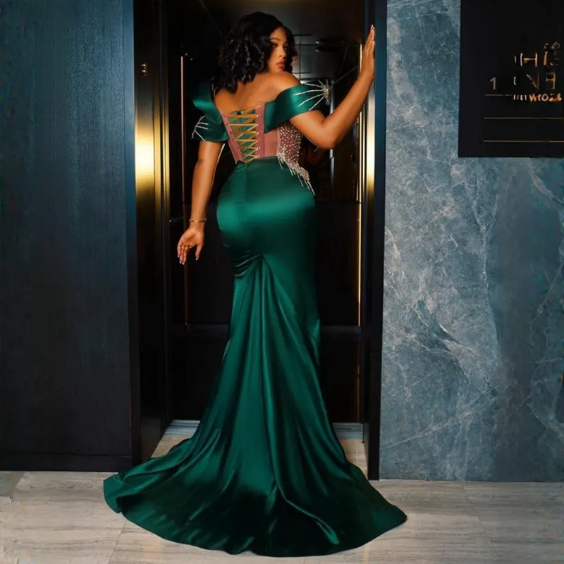 black and emerald green prom dress Black Beaded Prom Dresses Halter Emerald Green Long Prom Dresses APD3220