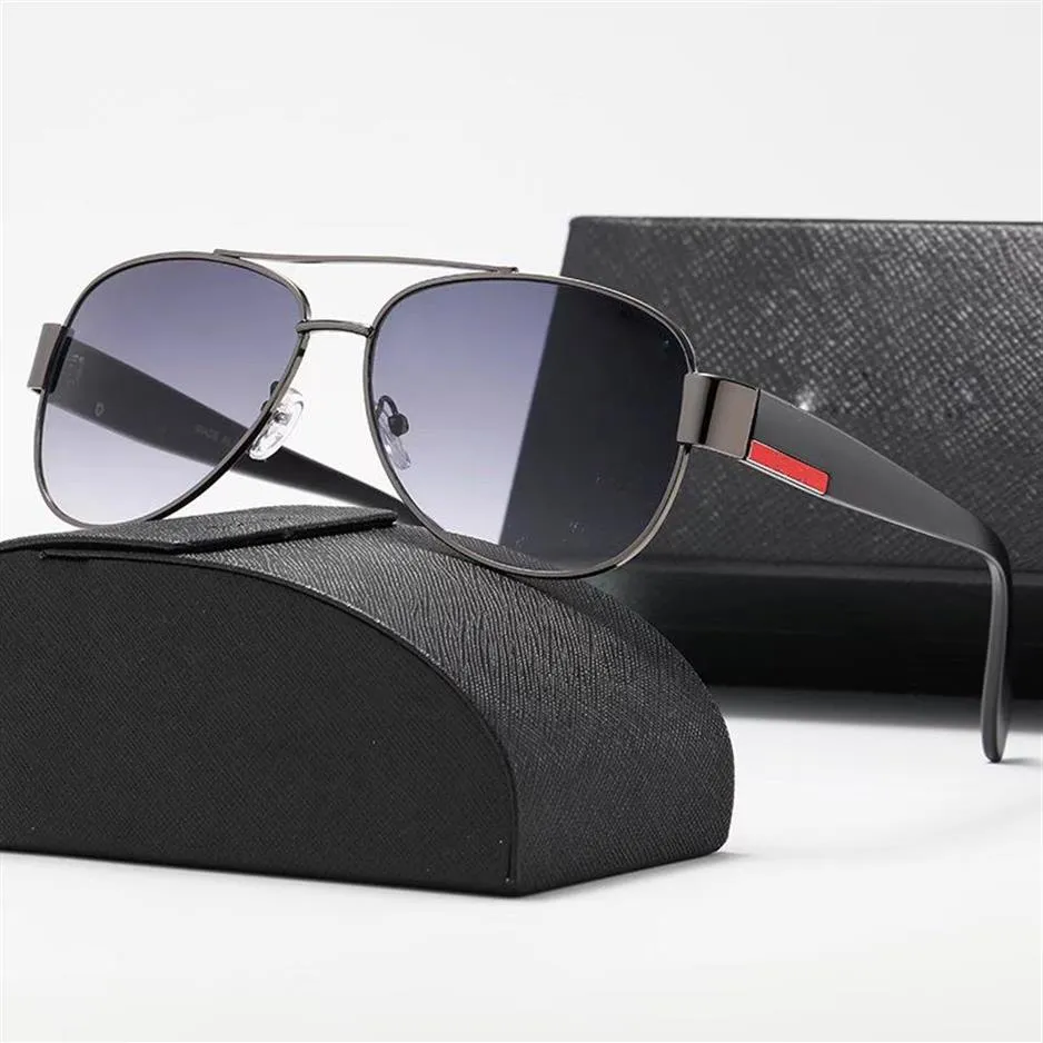 High Quality Retro Polarized Sunglasses Man Woman Metal Large Square Frame  Designer Suitable For Fashion Beach Driving UV400 Oculo295Y From 37,39 €