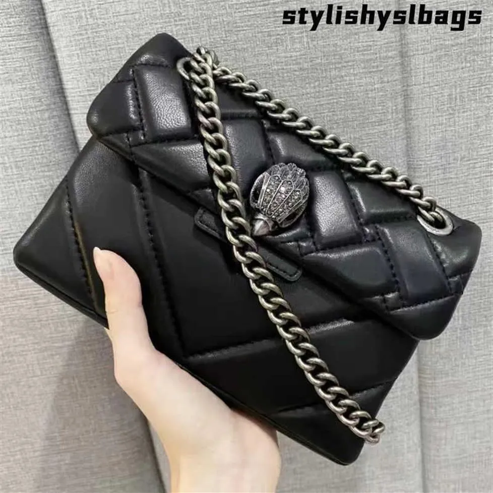 Chic Sheepskin Leather Flap Crossbody Bag - Small Evening