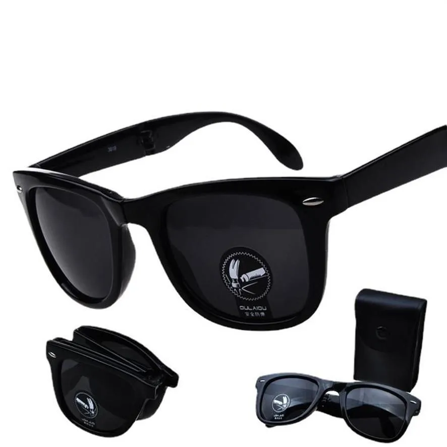 Mens Mirrored Sunglasses Foldable, Portable, UV400, Brand Design