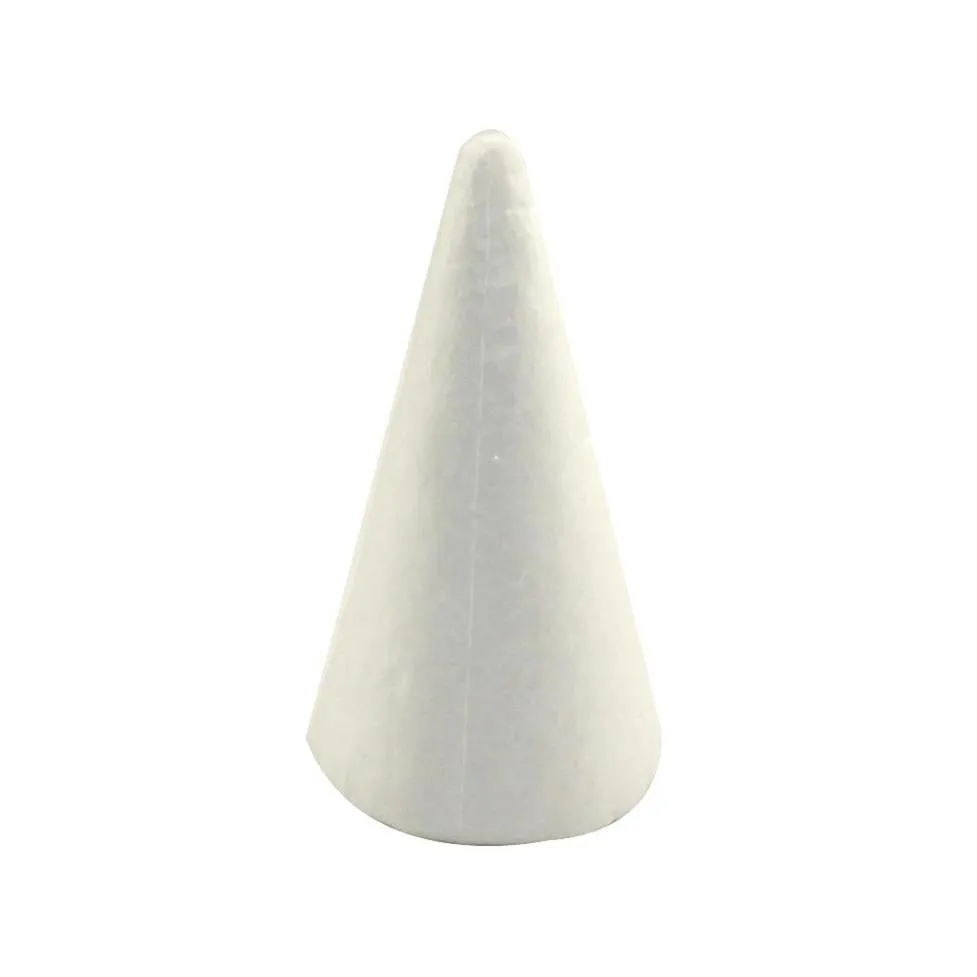 Natural Styrofoam Cone Set DIY Christmas Tree Decorations, Cone