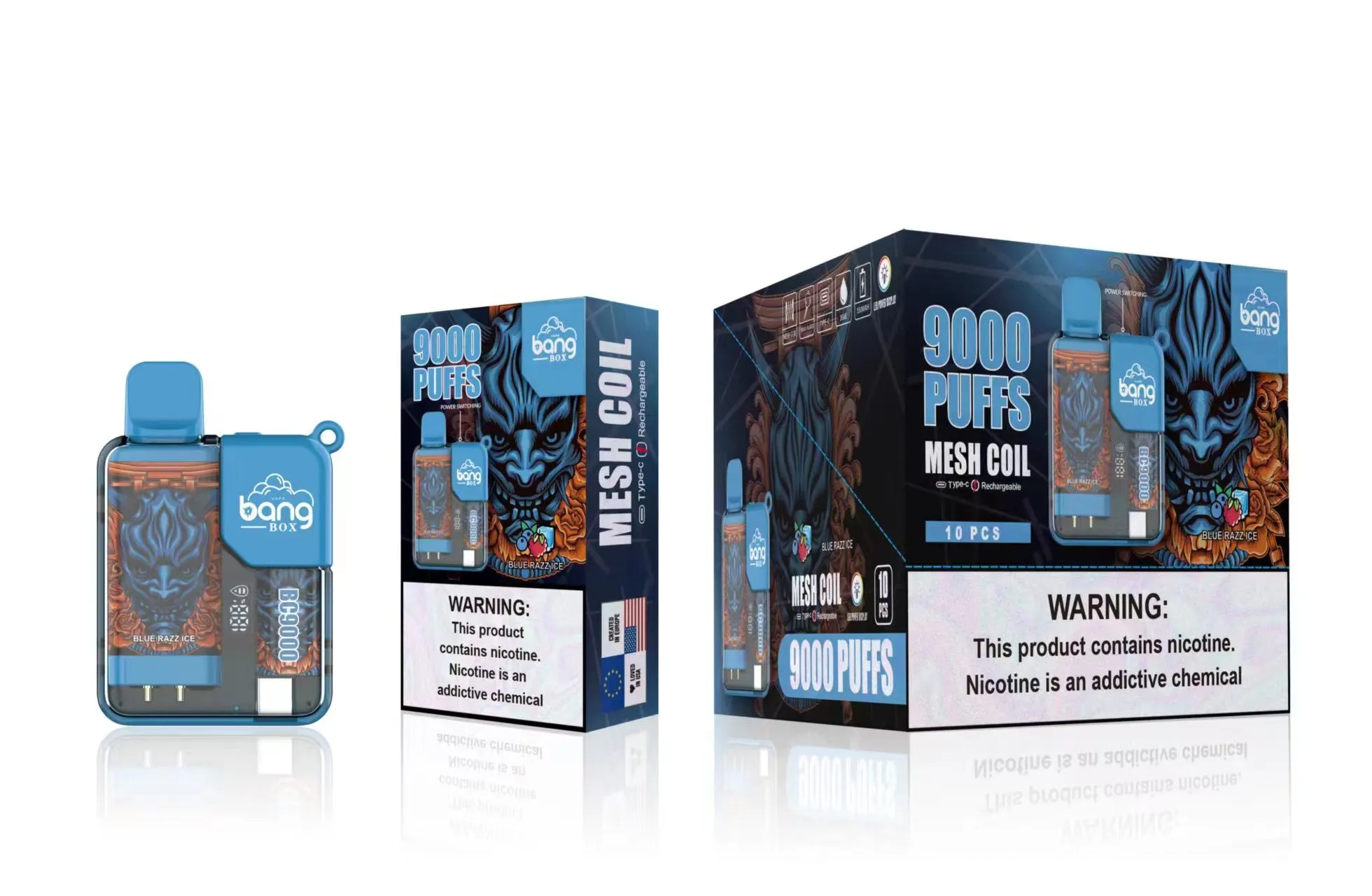 Bang Box 9000 Züge Einweg Vapes E Zigaretten Elektronisches Vape Gerät