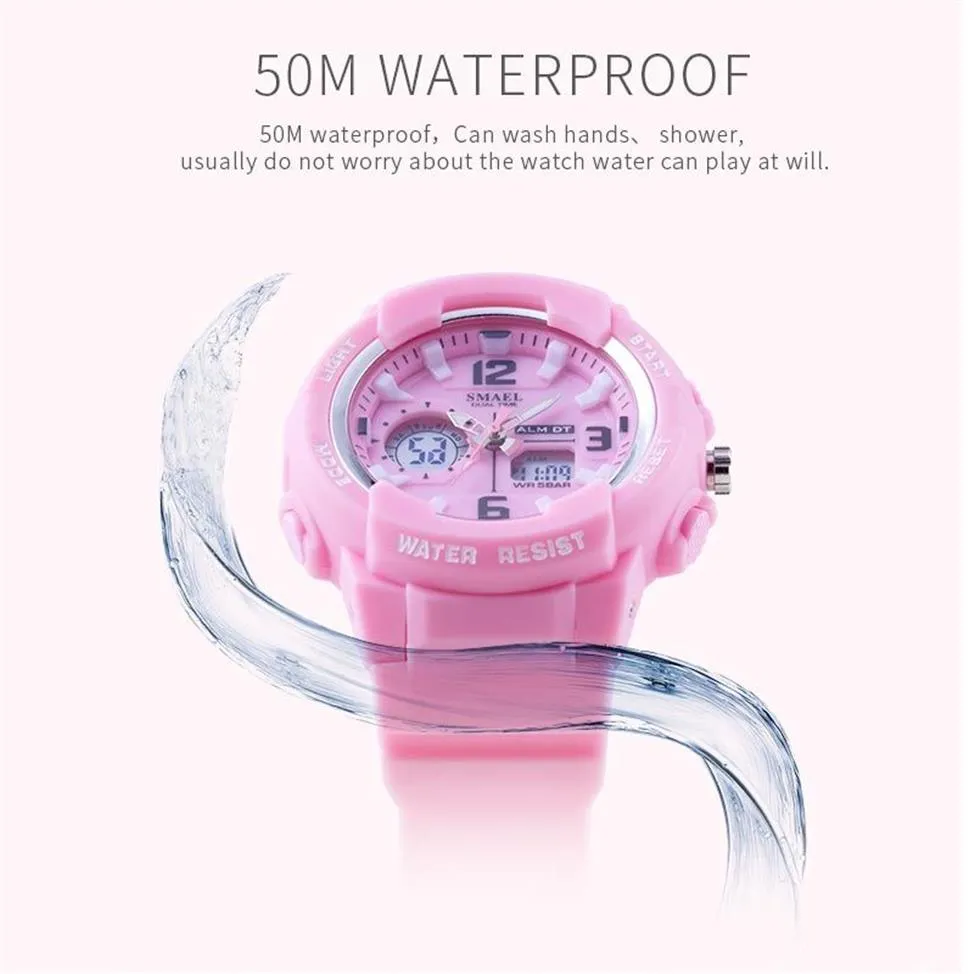 Smael Kids Digital Watches Boys Clock Men Sport Watch Waterproof