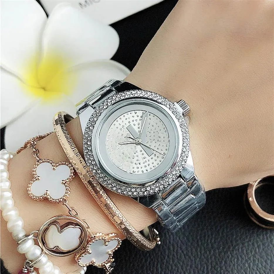 Reloj de Lujo con Pulsera para Mujer - Reloj de Pulsera de Cuarzo Correa de  Cuero Gris