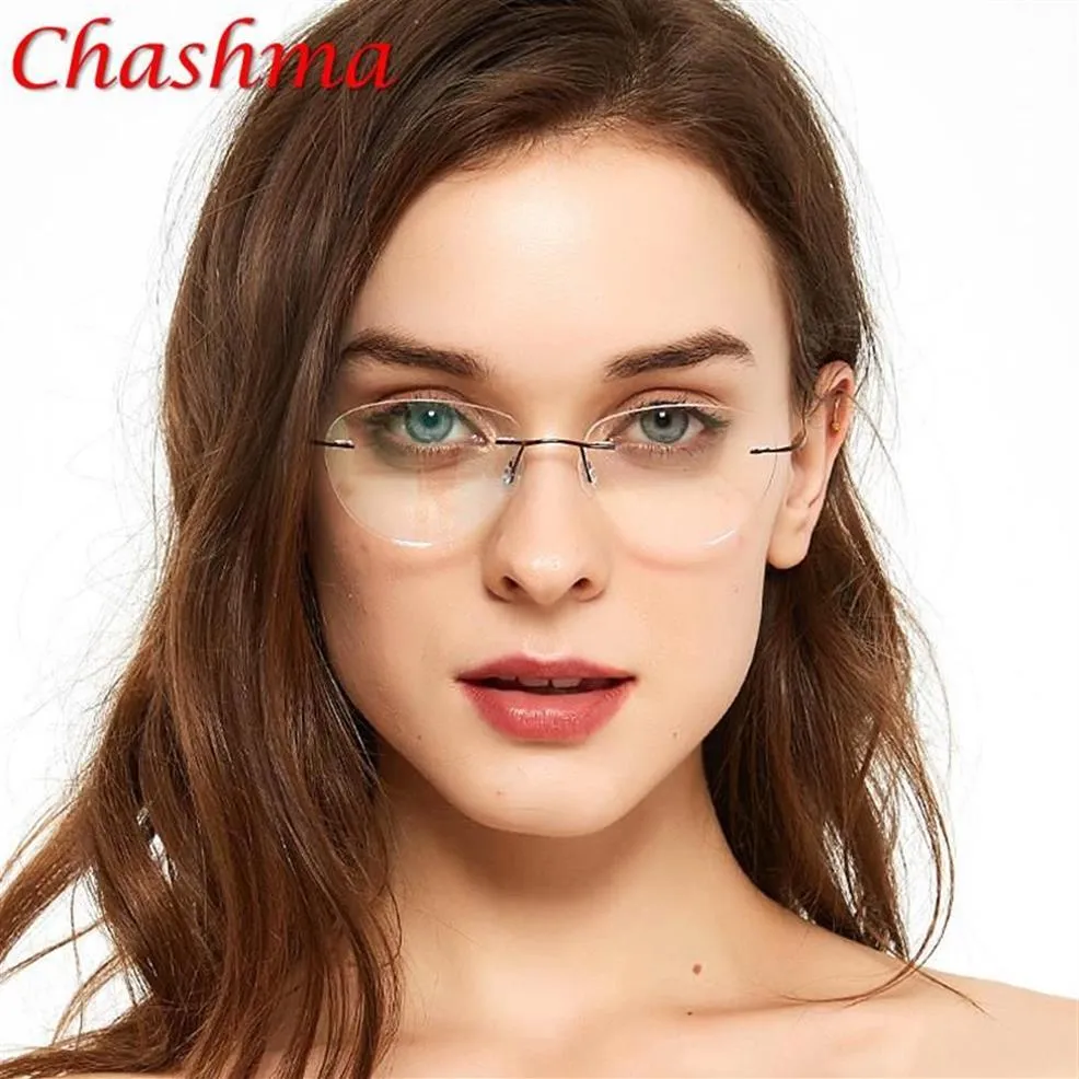 Ultra-Light Titanium Rimless Glasses Prescription Spectacles