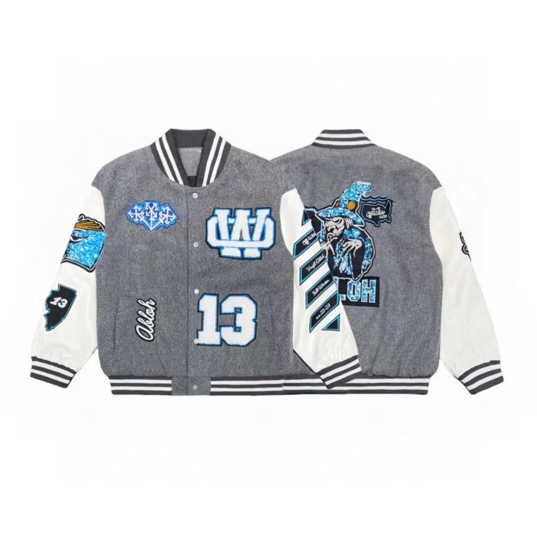 【Off White】 Varsity Patch Slim Hoodie Off-White Wiz Patch Skate Hoodie | Black | FARFETCH
