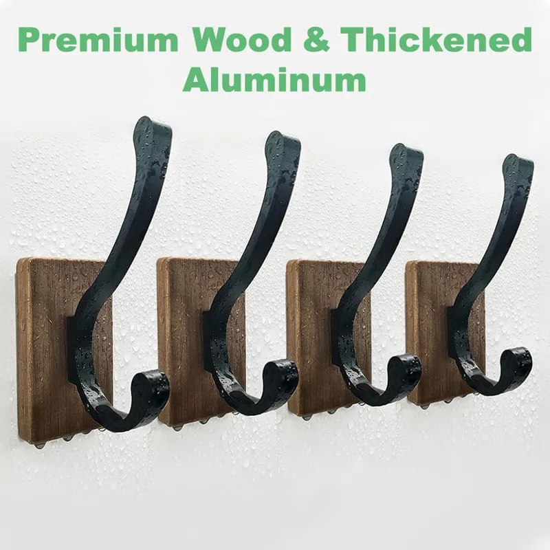 Wood Wall Hooks For Hanging Hooks Wall Mounted Wooden Rustic Farmhouse  Heavy Duty Towel Hooks, Hooks For Coats Towel Hat LX6285 From Sunnytech,  $3.01