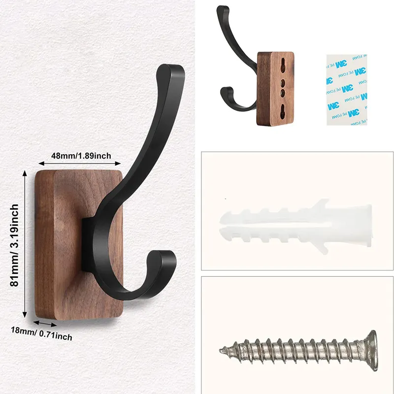 Wood Wall Hooks For Hanging Hooks Wall Mounted Wooden Rustic Farmhouse  Heavy Duty Towel Hooks, Hooks For Coats Towel Hat LX6285 From Sunnytech,  $3.01