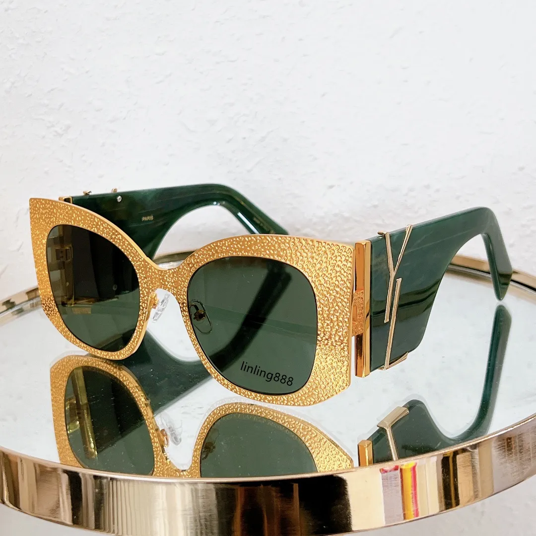 Retro Oval Full-Frame Anti-UV Sunglasses for Men and Women, Large Frame  SLM242 Style, Random Box