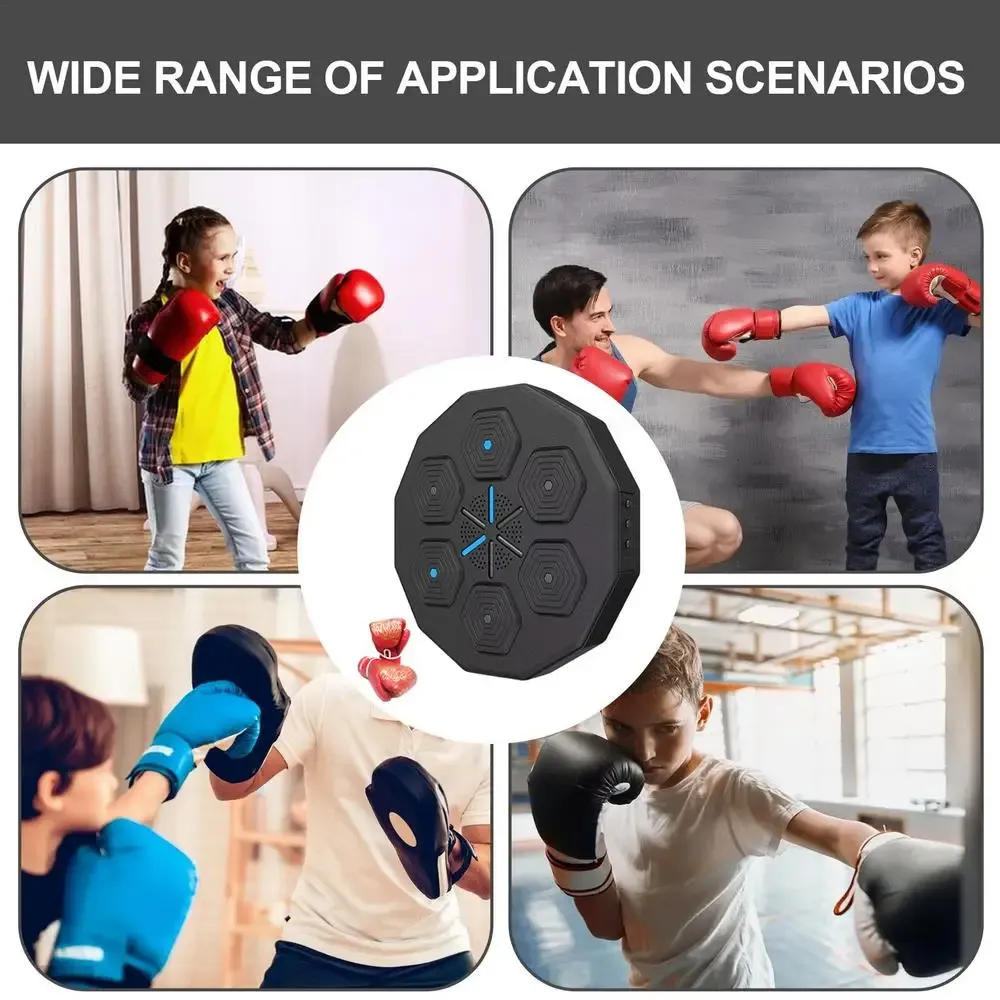 Wall Mounted LED Music Boxing Machine smart boxing training device with ...