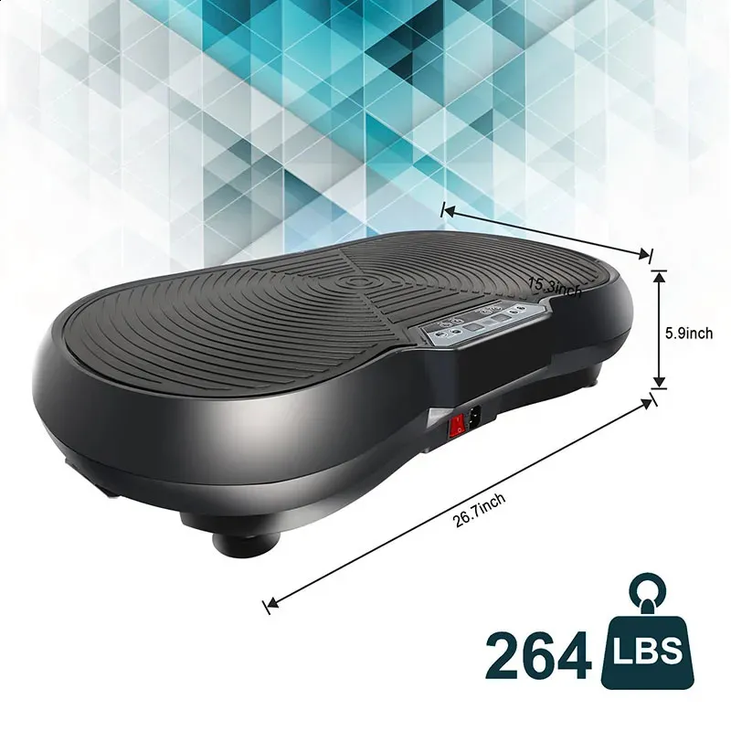 Plateforme Vibrante Fitness Bluetooth - Machine Massage 99 Vitesses Avec Bandes Résistance