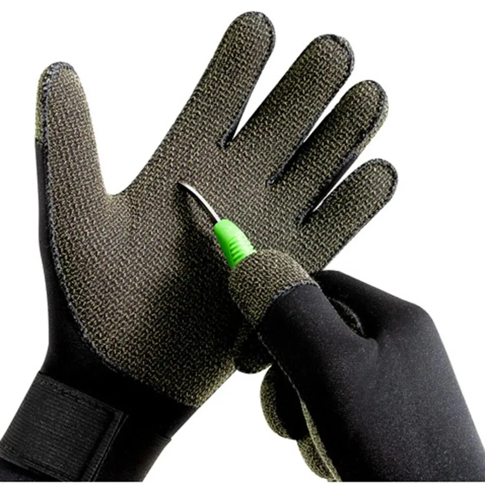 set New 3MM Kevlar diving gloves underwater hunting antipuncture fishing  gloves neoprene nonslip snorkeling swimming warm gloves