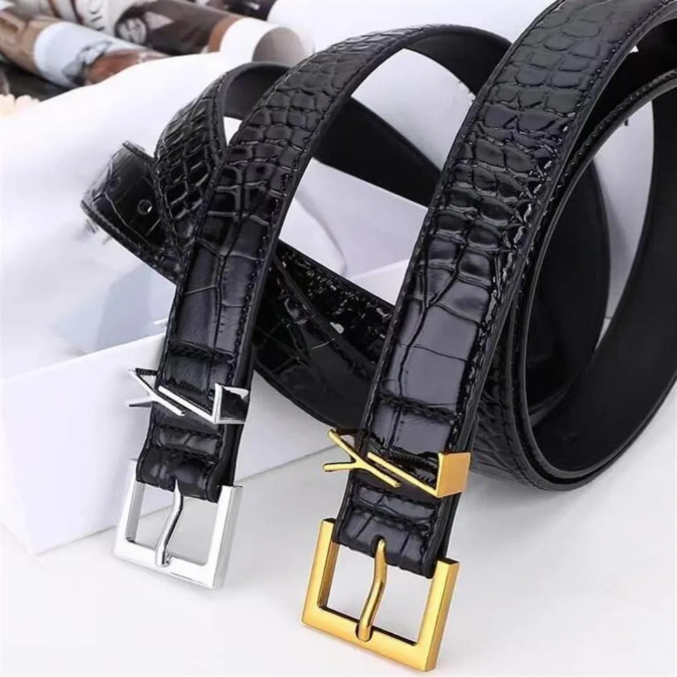 Genuine Leather Belt for Women Men 3cm Width, High Quality Designer  Waist Belt with S Buckle Stylish Durable