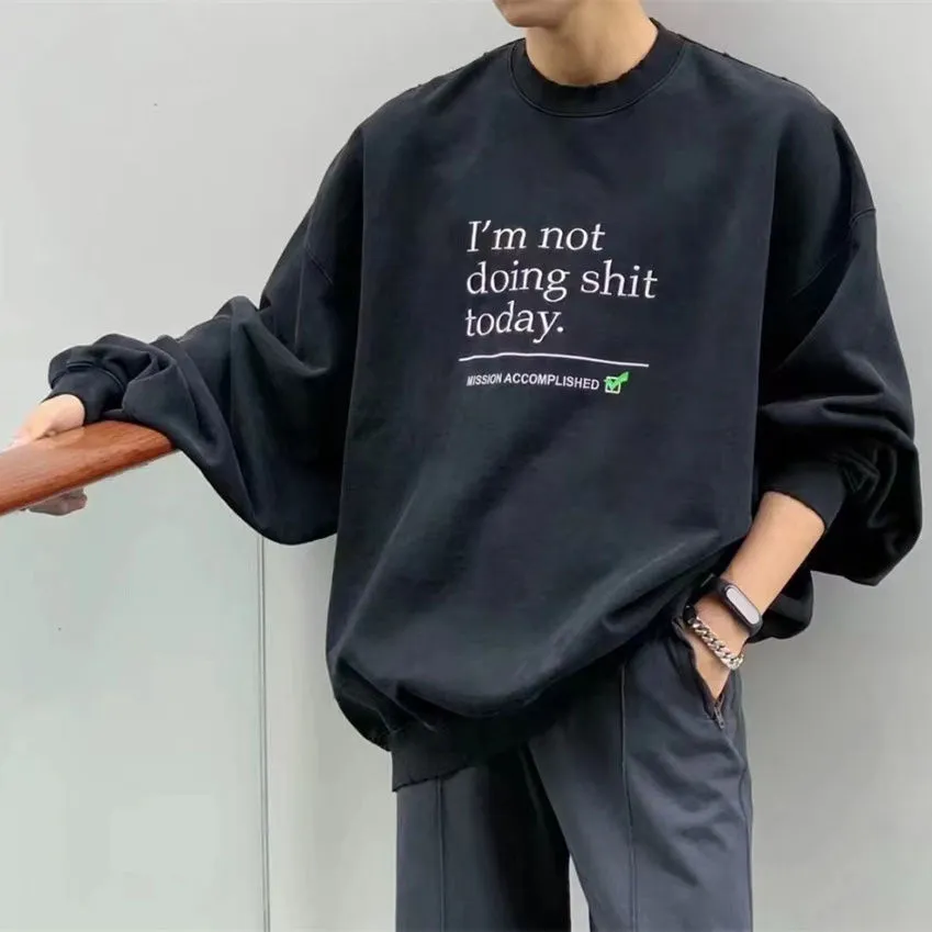 VETEMENTS 23SS Not Doing Crewneck Sweat 23SS HEAVY WEIGHT CREW