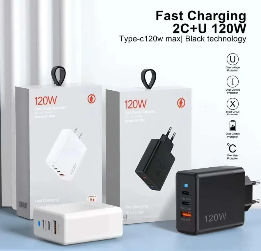 120w Charge rapide USB Chargeur Adaptateur secteur pour Iphone