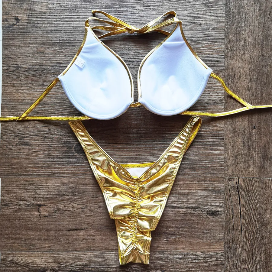 Bíquinis 2024 Girl Sexy Brazilian Beachwear Bikinis Bikinis Mujeres