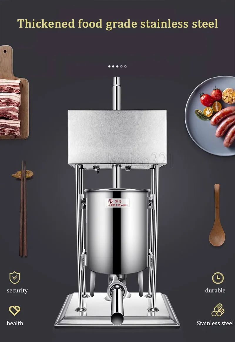 電動ソーセージフィラー詰め物肉プレスキッチン機器レストラン 電動ソーセージフィラー詰め物肉プレスキッチン機器レストラン