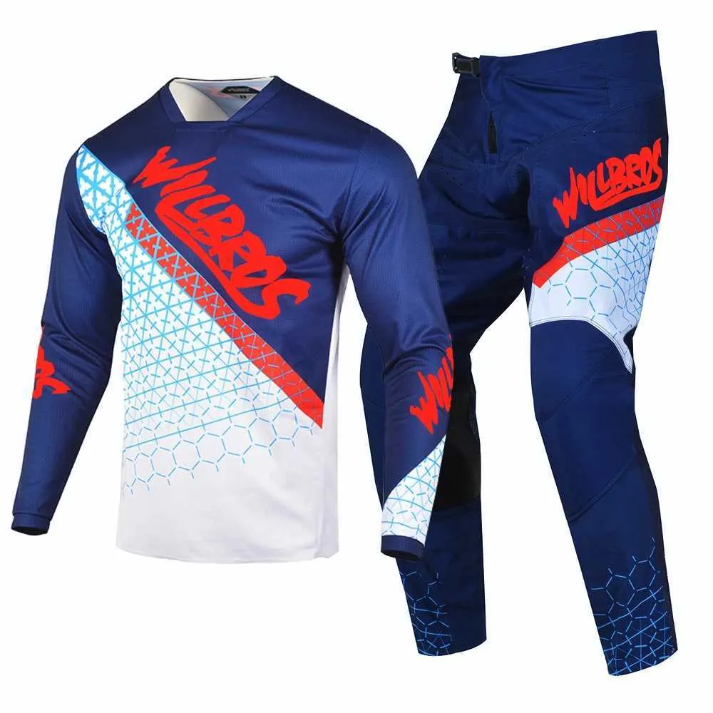 Buy Willbros Motocross Jersey Pant Combo MX Gear Set Dirt Bike Suit BMX ATV  Riding Offroad MX Racing Cycling (Jersey XXXX-Large/Pant W42) at Amazon.in