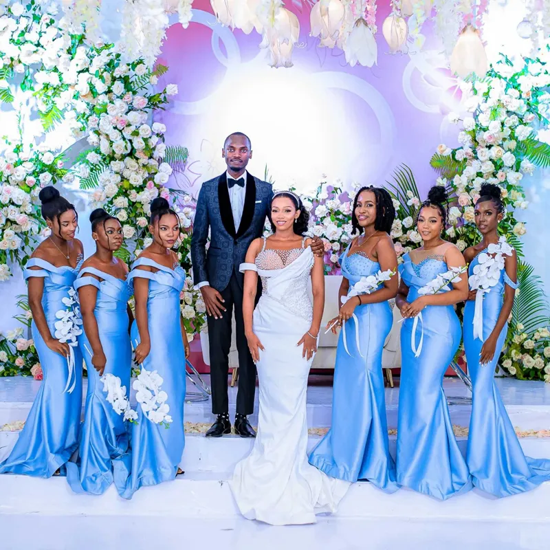 aso ebi bridesmaid dresses Aso Ebi Dresses,Wedding Guest,Beautiful Lace dresses, women clothing, –  DSProm main image 0