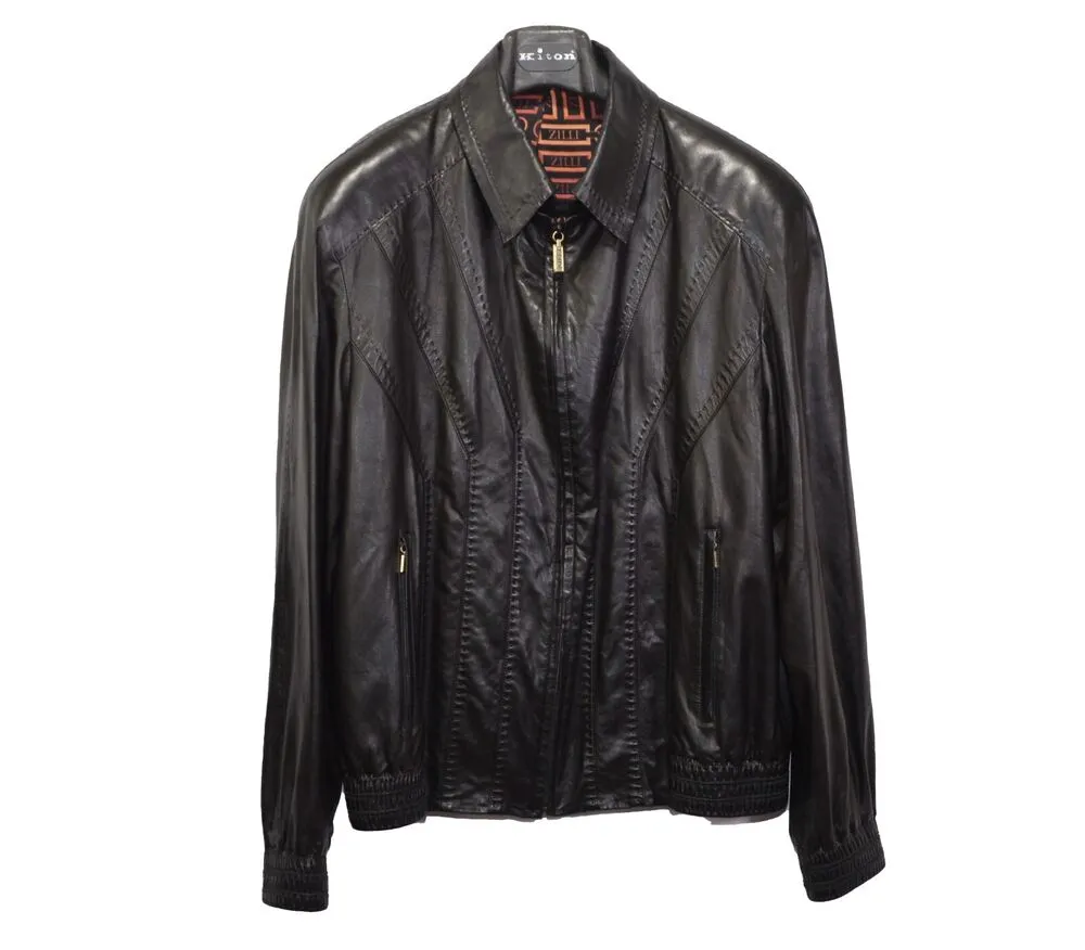 DHgate.com:Zilli Bomber Jacket: Genuine Leather, Silk-Lined DHgate.com:Zilli Bomber Jacket: Genuine Leather, Silk-Lined