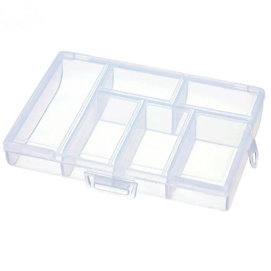 Plastic 6 Slots Jewelry Tool Box Organizer Storage Beads Jewelry Box New  Fashion Plastic Packaging Gift Earring Ring221S From Hyfvy, $33.78