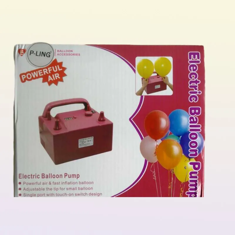 electric balloon pump inflator with timer air inflator for balloons with 2 nozzels1126099