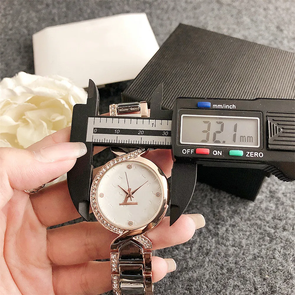 Fashion Full Brand Diamond Style Womens Quartz Ladies Wristwatch With Steel Metal Band L 103 From Daisy jewelry 29.76 DHgate.Com
