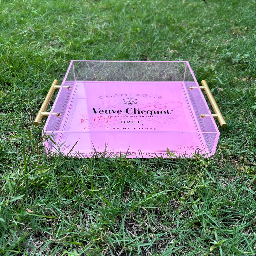 Fabulous Orange Veuve Clicquot Champagne Serving Tray Brand New